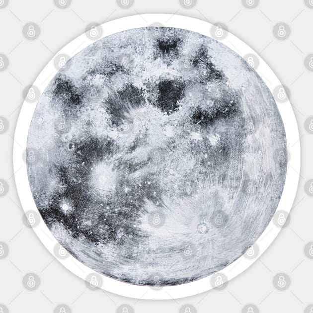 moon painting Sticker by hgrasel